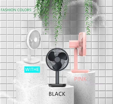 HEBRONFAN 5W Rechargeable Table Fans 506g Portable Desk Fans