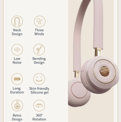 Household Wearable Fan Around Neck Three Gear Adjustment