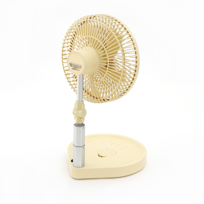 Customized USB Telescopic Fan Portable Mute Timing LED Light Desktop Rechargeable Fan