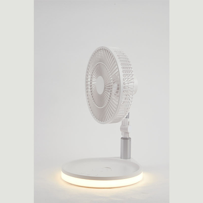 Rechargeable Mini USB Portable Foldable Fan Desktop Table Fan With Light For Home