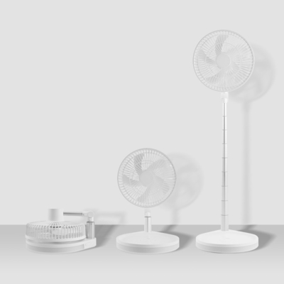 10000mAh Portable USB Rechargeable Fan Night Light Indoor Retractable Folding Fan