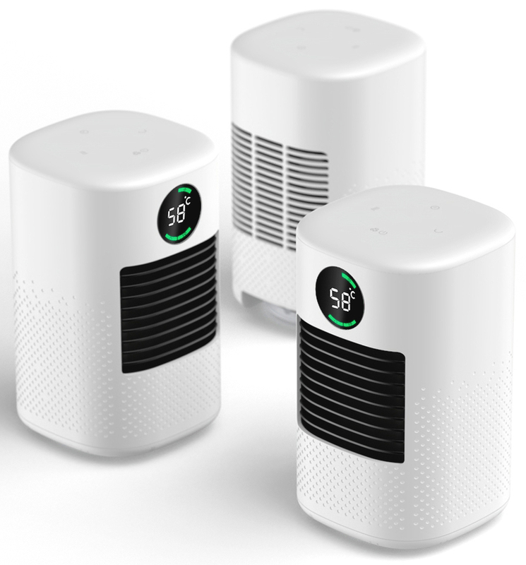 Space Heater Fan 2 In 1 All Year Round - Portable Electric Fan Heater with Timer 1-4h